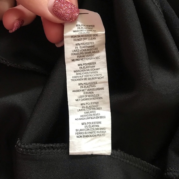 3/$30 Boohoo Black Form Fitting Choker Midi Dress Sz 4 - Picture 5 of 6